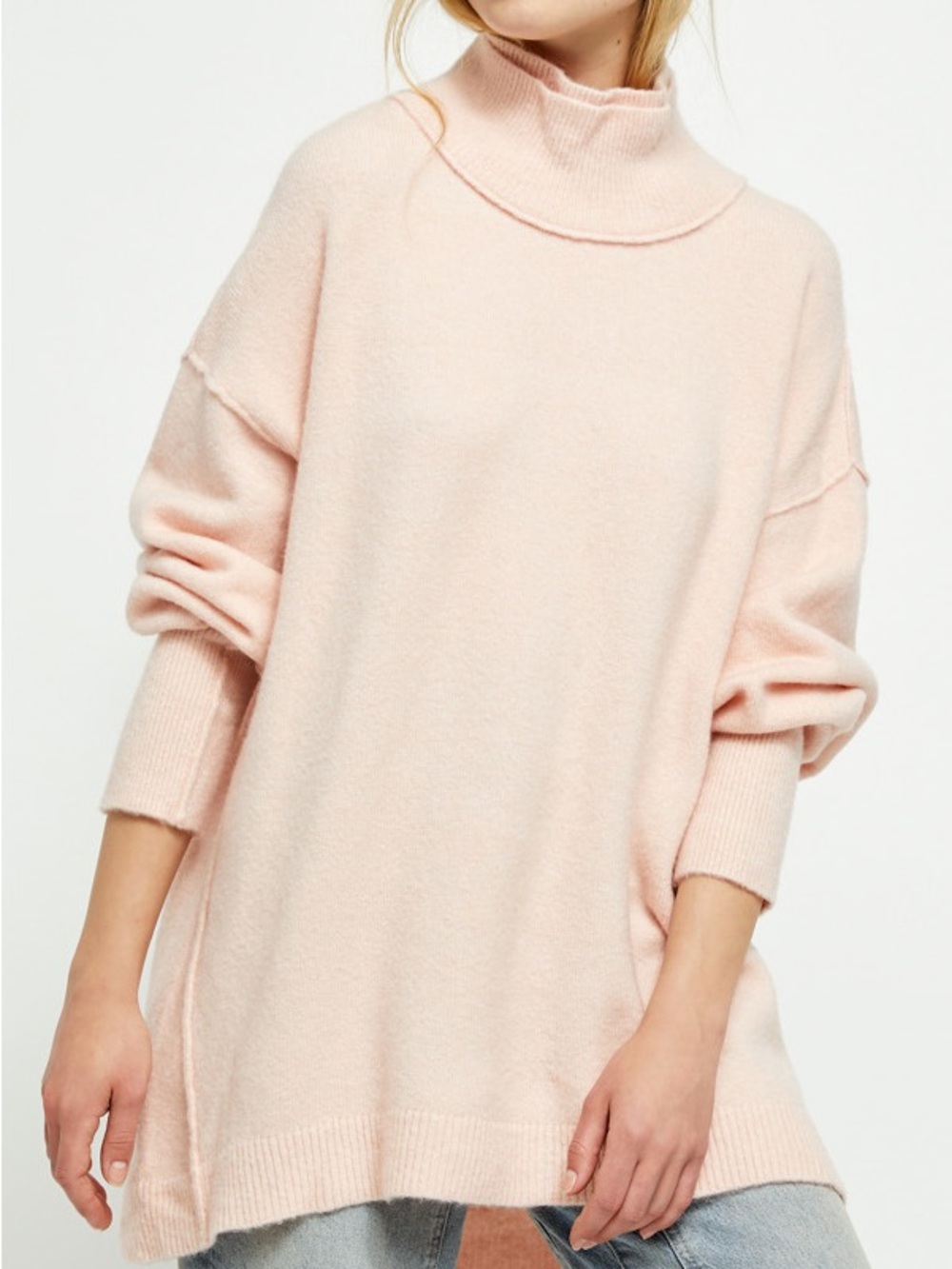 Free People Afterglow Mock Neck Sweater